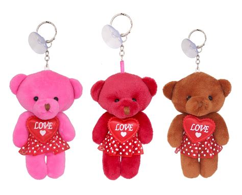 Tickles Cute Love Soft Teddy Keychain for Valentine Gift Girls & Boys ...