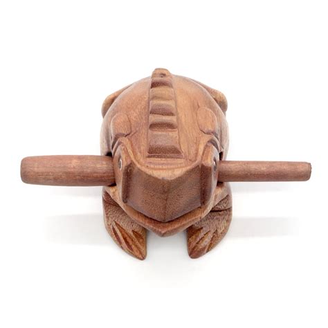 4 Inches Frog Guiro Rasp Small Instrument Musical Wooden Percussion ...