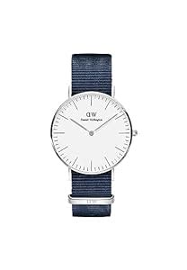 Daniel Wellington 36mm Silver Analogue Classic Bayswater Women's Watch ...