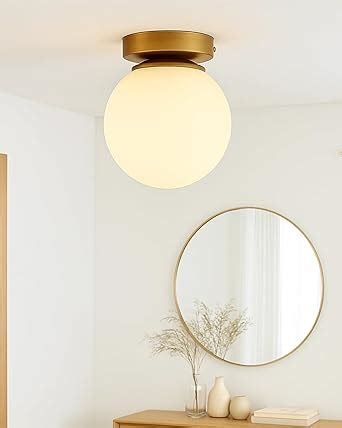 Buy Homesake® Metal Dual Ring Crystal Flush Mount Ceiling Light, for ...