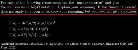 Image result for Master Theorem for Recurrences