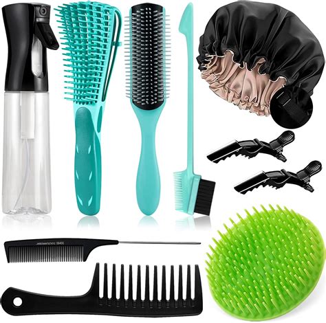 Amazon.com : BRUSHZOO Hair Brush with Hair Styling Comb Set, Detangling ...