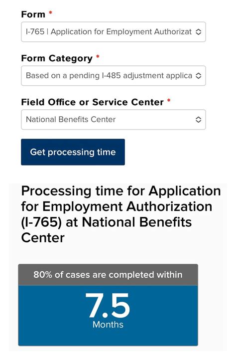 Image result for Processing Time USCIS Latest