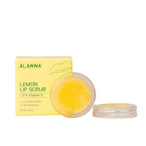 ALANNA Lemon Lip Scrub | Exfoliates | Intensive Hydration For Dry ...