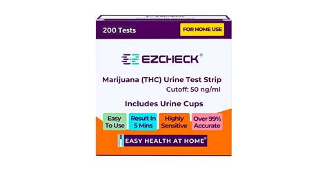 Walgreens 4 Panel - Marijuana Urine Drug Test Kit With 50 Ng/mL Cut-off ...