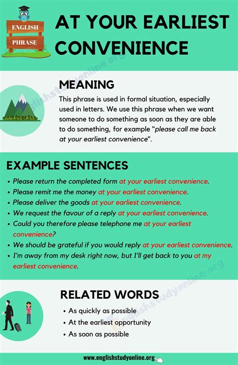 At Your Earliest Convenience: Definition, Useful Examples & Different ...
