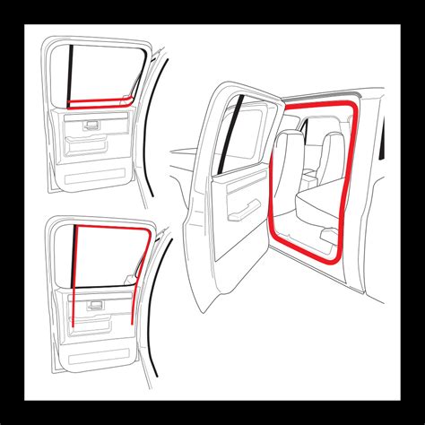 1973-91 Square Body Chevy & GMC Truck Rear Door Weatherstripping Kit ...