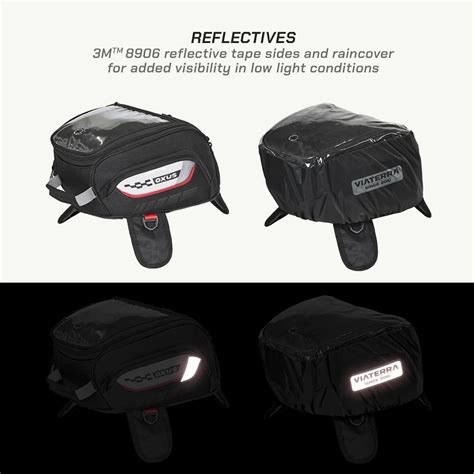 color_common ViaTerra oxus magnetic motorcycle tank bag (strap based ...