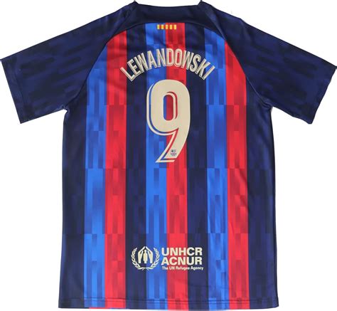 Buy CEKFAX 2022/2023 Barca Home #9 Robert Lewandowski Football Soccer ...