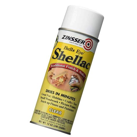 Zinsser 408 Bulls Eye Clear Shellac Spray 12 oz (New Version) : Amazon ...