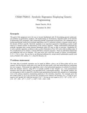 Fillable Online web mst Symbolic Regression Employing Genetic ...