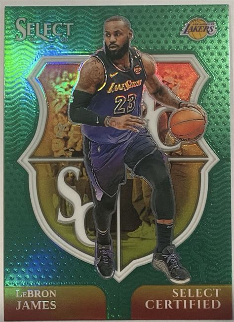 2024-25 Panini Select - Select Certified LeBron James #5 Green Prizm ...