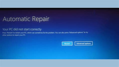 Image result for Automatic Repair Advanced Options