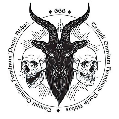Buy Dopetattoo 6 Sheets Temporary Tattoos black goat scary sketch art ...