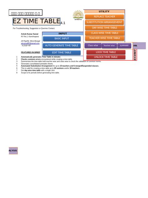 Image result for Time Table Generator Excel