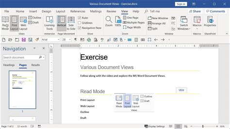Document Views | Microsoft Word - Basic | GoSkills