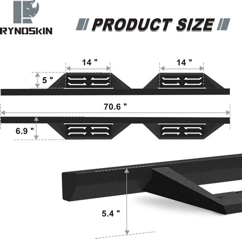 Buy RYNOSKIN Running Boards Compatible with 2018-2022 Jeep Wrangler JL ...