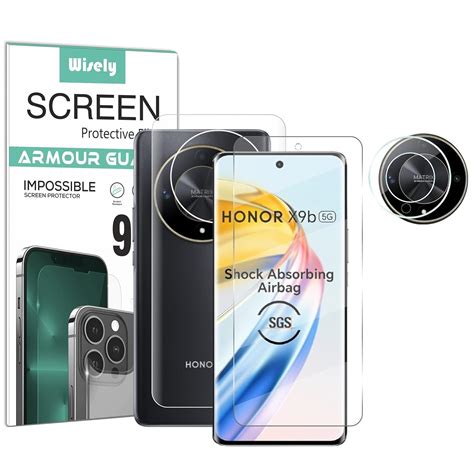 Wisely 3in1 Camera Lens Nano Glass + Anti Scratch Front & Back Guard ...