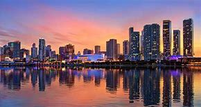 Image result for Miami Florida Skyline Sunrise