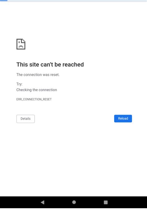 Error Connection Was Reset Android 的图像结果