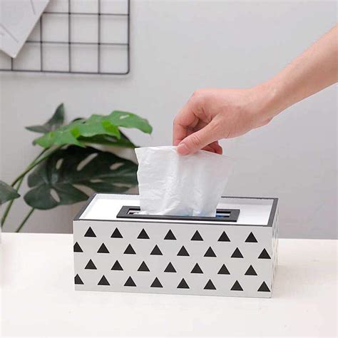 Buy Yoillione Rectangle Tissue Box Cover, Wood Kleenex Box, Napkins Box ...