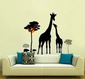 Sticker Hub 112 cm giraffe Animals Wall Sticker Self Adhesive Sticker ...