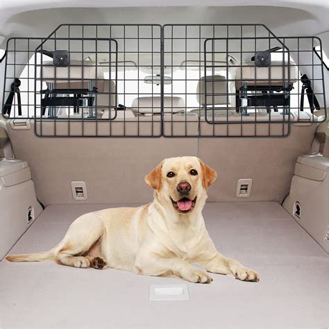 Vetoos Car SUV Dog Barrier, Vehicles Pet Divider Gate for Trunk Cargo ...