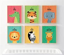 Image result for Baby Animal Nursery Wall Art