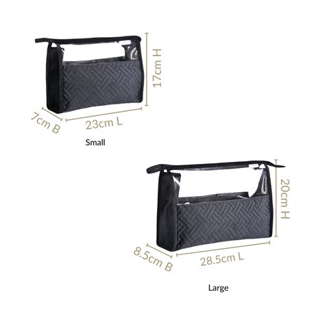 Stylish Black Travel And Makeup Pouch Set Of 2 Online - Premium Makeup ...