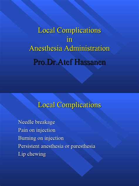 Local Anesthesia Side Effects 的图像结果