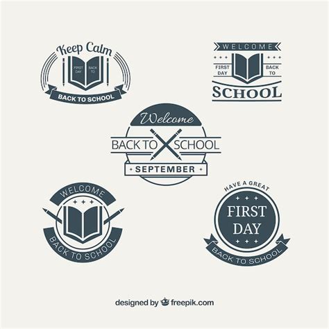 Collection de bienvenue badges | Vecteur Gratuite