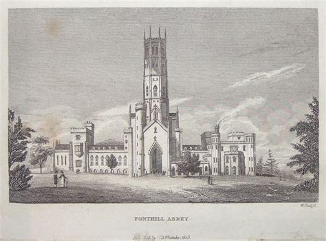 Antique Prints of Fonthill Abbey