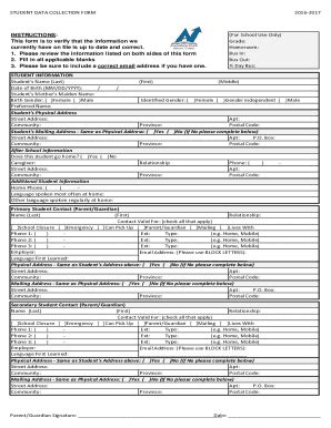 Student Data Collection Sheet 的图像结果