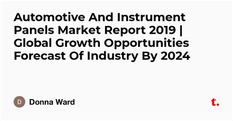 Automotive And Instrument Panels Market Report 2019 | Global Growth ...