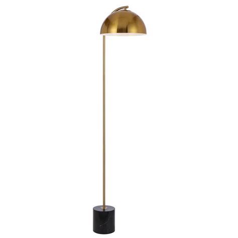Langly Antique Gold Floor Lamp - Zest Lighting