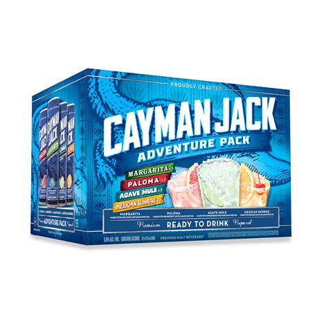 Cayman Jack Margarita Variety Pack 12 fl oz Cans with Lime, Agave ...
