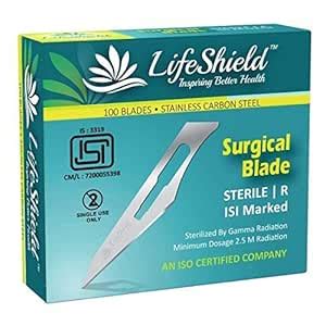 Buy Lifeshield Surgical Blade - Isi Mark (Pack of 100 Blades): Imported ...