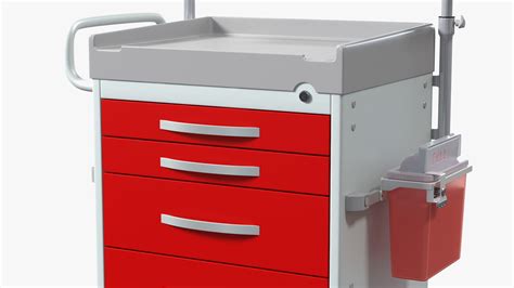 Medical Cart with Defibrillator Shelf 3D | 3D Molier International
