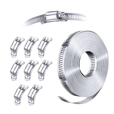 Buy STEELSOFT Stainless Steel Band Clamp System Kit, DIY, Large Hose ...