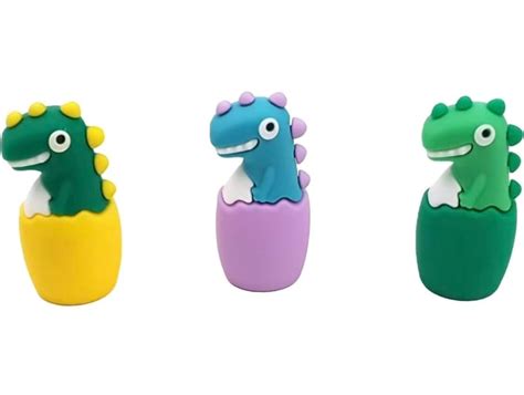 Cute Dinosaur Theme Pencil Sharpener for Kids Return Gifts - Set of 3