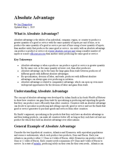 Absolute Advantage Input vs Output 的图像结果