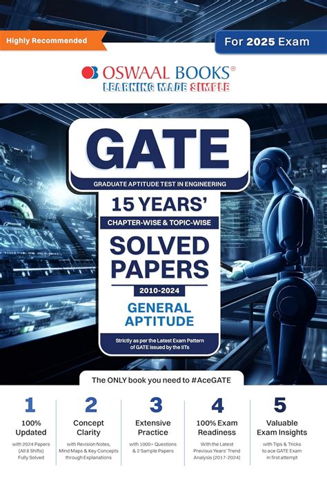 Oswaal GATE 15 Years' Chapter-wise & Topic-wise Solved Papers 2010 to ...