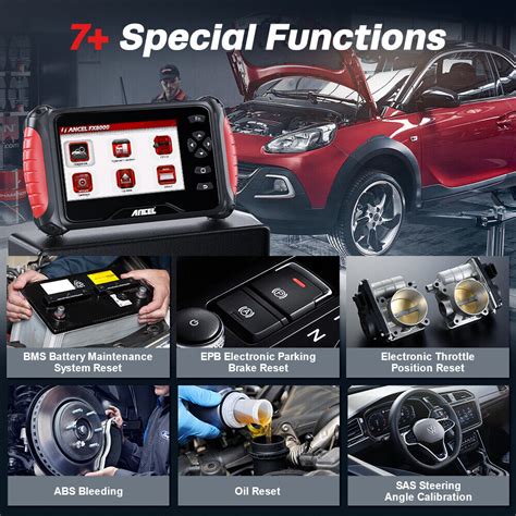 Buy Ancel FX8000 Car ABS SRS Engine OBD2 Scanner Code Reader Auto ...