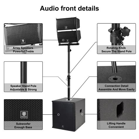 PRORECK CLUB 6000 Line Array Speaker PA DJ System India | Ubuy
