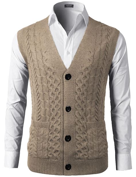 Mens Vest Knitted Cotton at Stacy Ito blog
