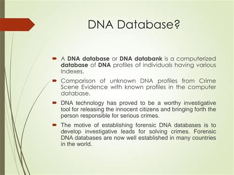 DNA Database 的图像结果