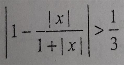 The solution set of the inequality is? Please show proper steps and I ...