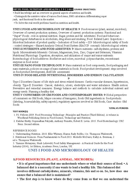 OBT351-FOOD, Nutrition AND Health-744666708-OBT351 FOOD, Nutrition AND ...