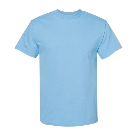 Plain Short Sleeve T-Shirt Carolina Blue - Billion Creation