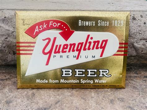 Yuengling Premium Beer TOC Sign - Breweriana Aficionado